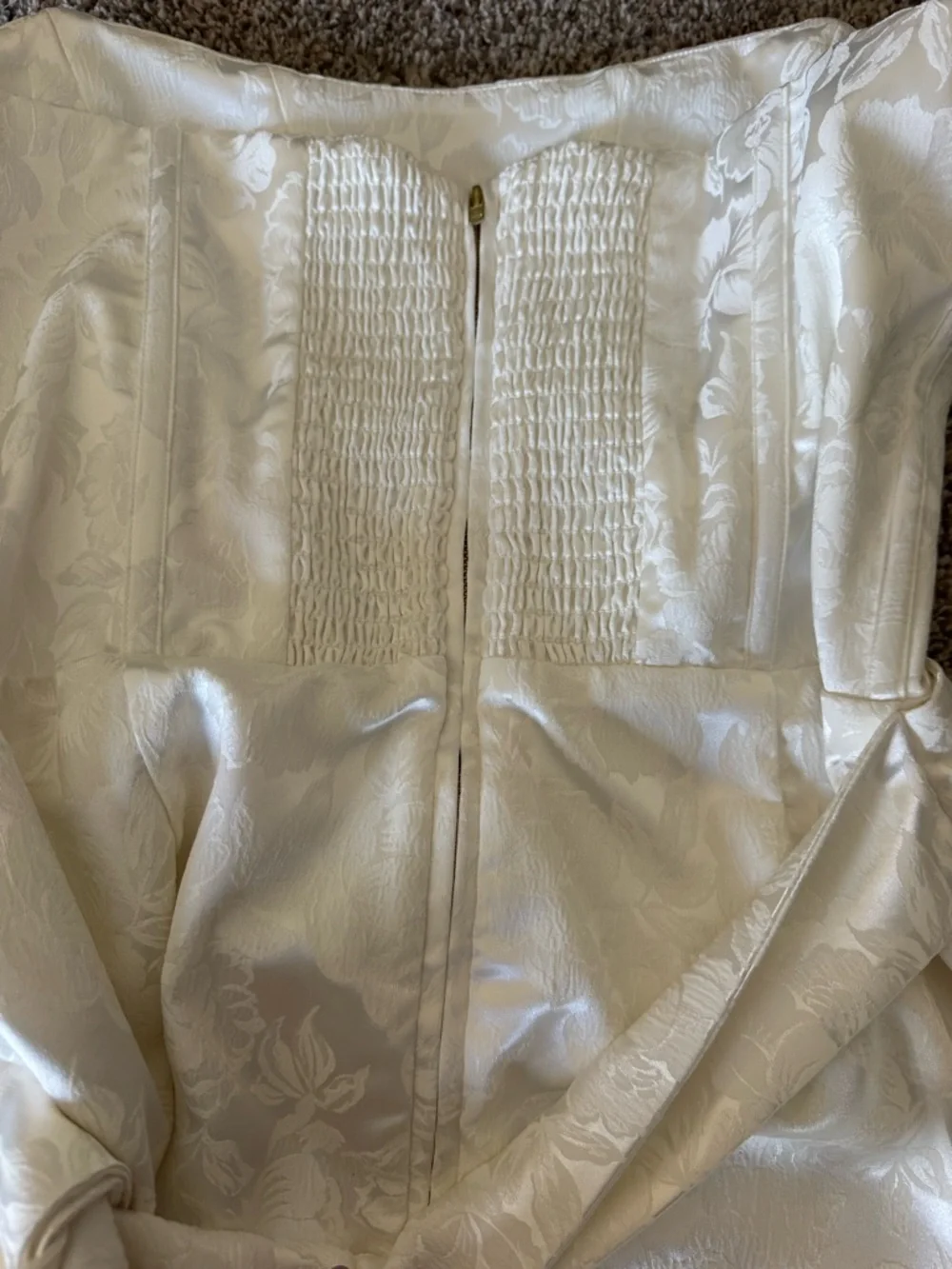 Nasturtium Mini Dress in Coconut Macaron - Picture 4 of 6